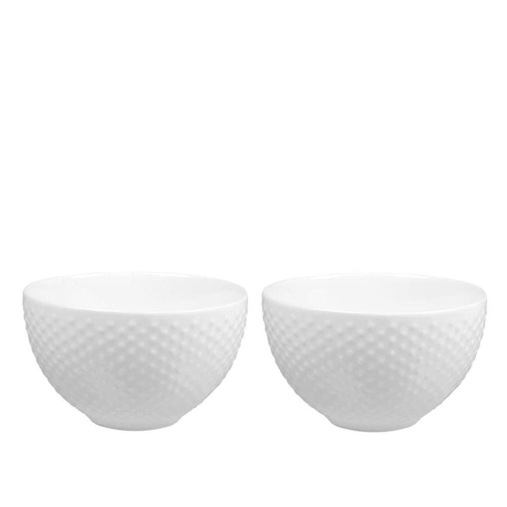 Design House Stockholm Blond Small Bowl 300ml White Dot 2pk