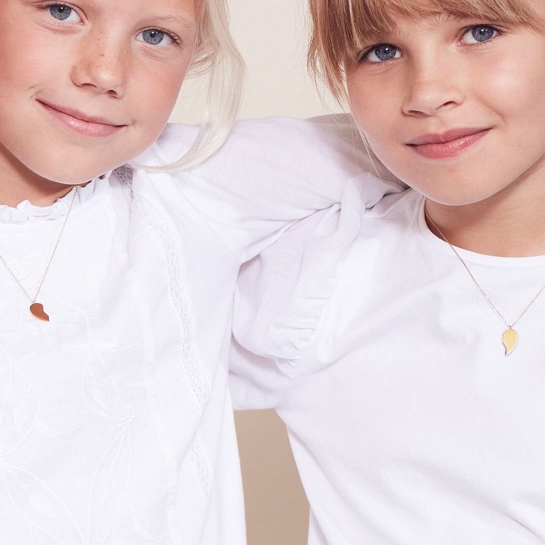 Edblad Friendship Heart Necklace Kids Gold