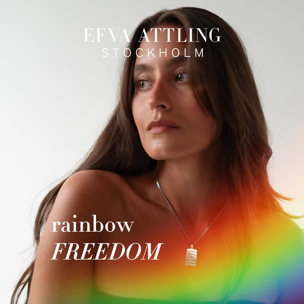 Efva Attling Rainbow Freedom Pendant Necklace