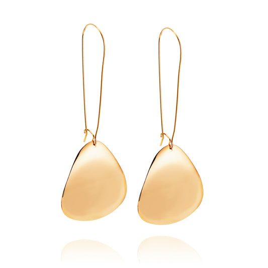 Efva Attling Rose Petal Earrings Gold