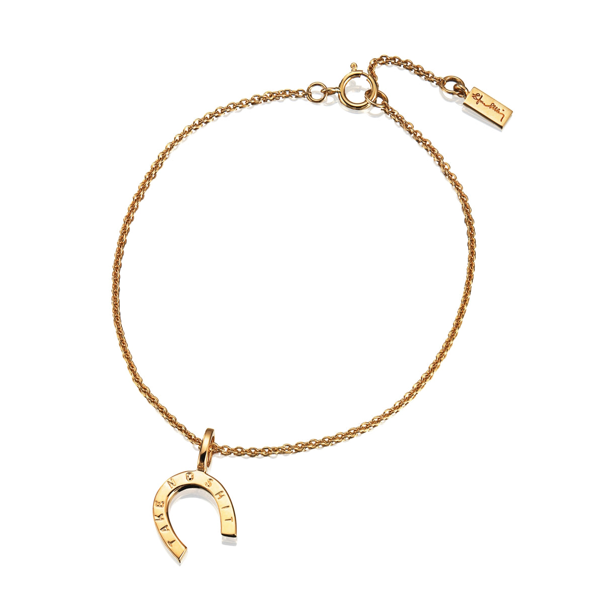 Efva Attling Take No Shit Bracelet Gold