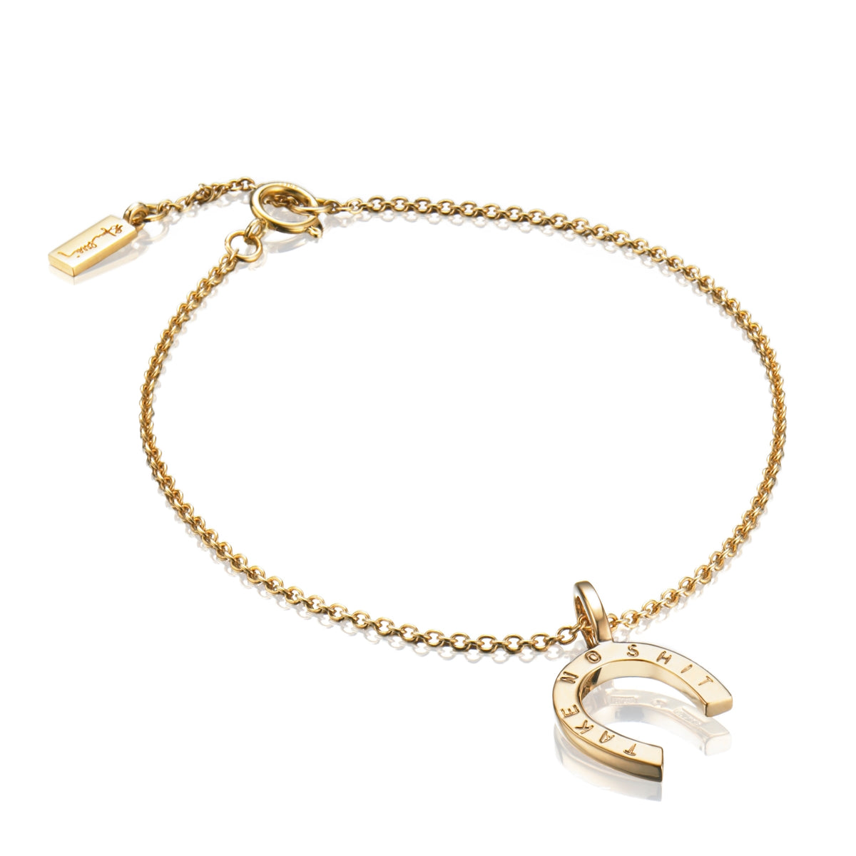 Efva Attling Take No Shit Bracelet Gold