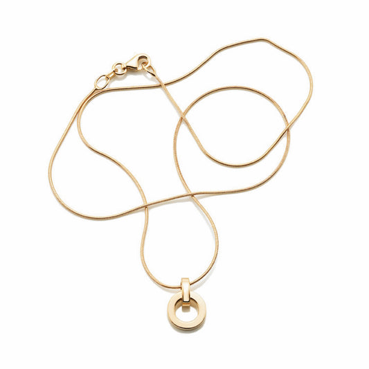 Efva Attling Ring Around Pendant Necklace Gold