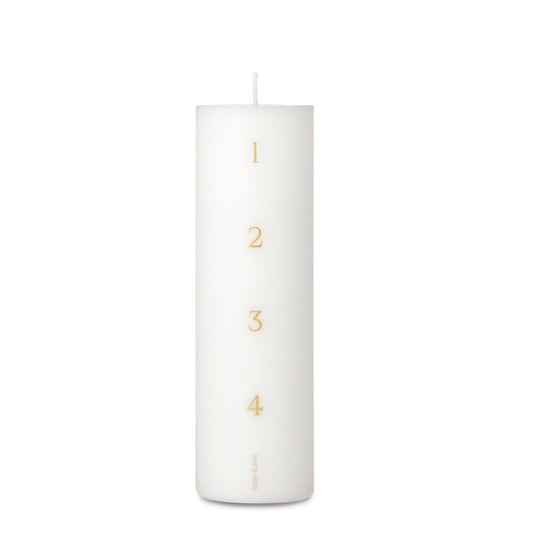 Ester & Erik Advent Candle 20cm 80hr White