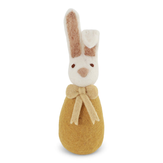 Gry & Sif Big Bunny Bow Ochre Ornament