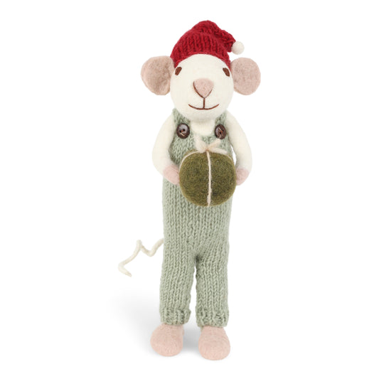 Gry & Sif Mouse Big White Green Pants & Present