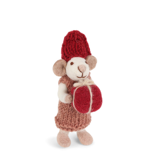 Gry&Sif-mouse-small-white-red-dress-present