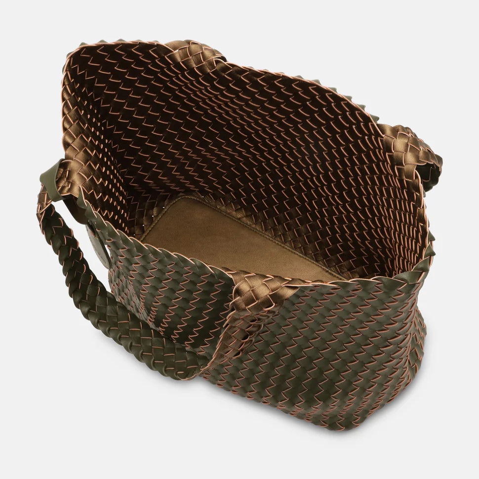 Ilse Jacobsen Woven Tote Bag Army-Olive