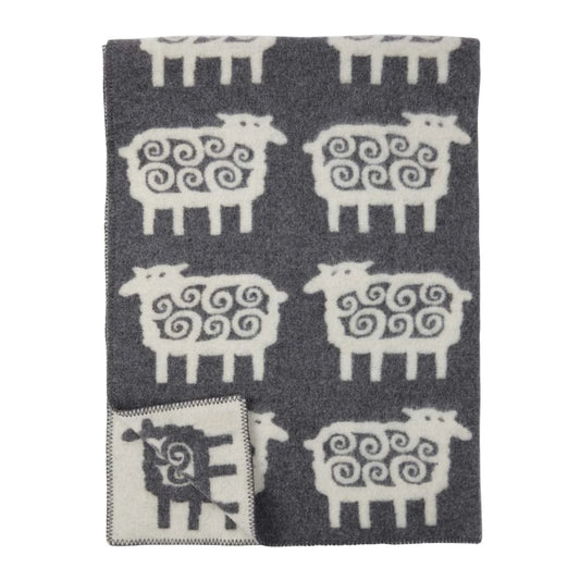 Klippan Sheep Wool Blanket Grey