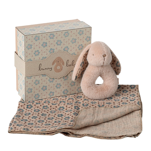 Maileg Bunny Rattle Set Powder