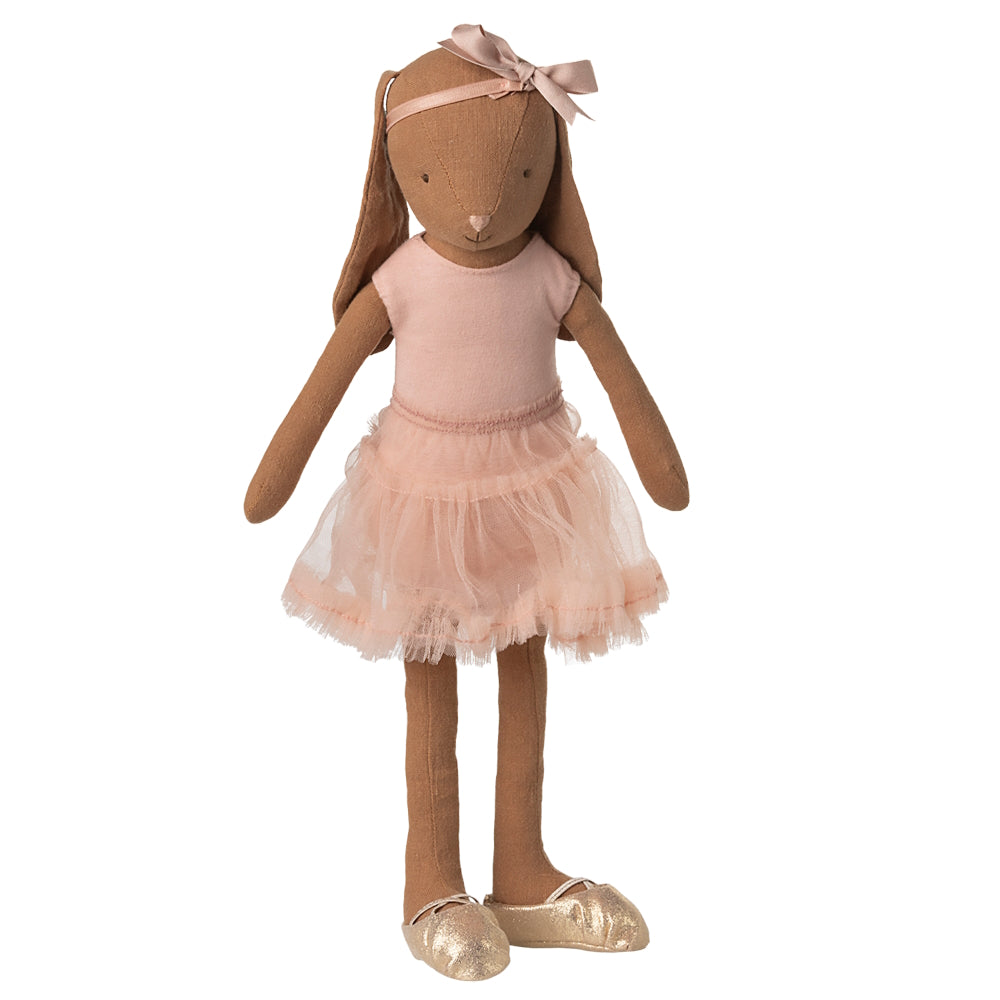 Maileg Bunny Size 3 Brown Ballet Suit And Skirt Rose