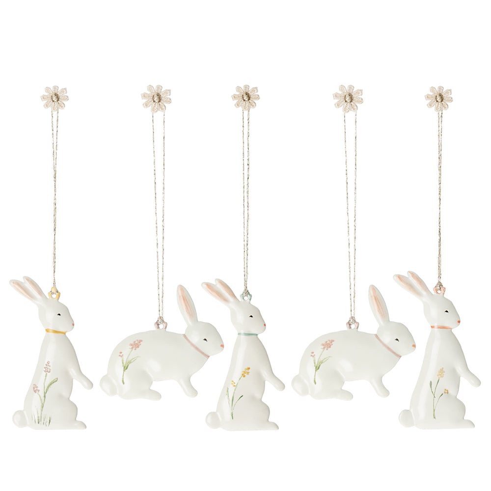 Maileg Easter Bunny Ornaments 5pcs