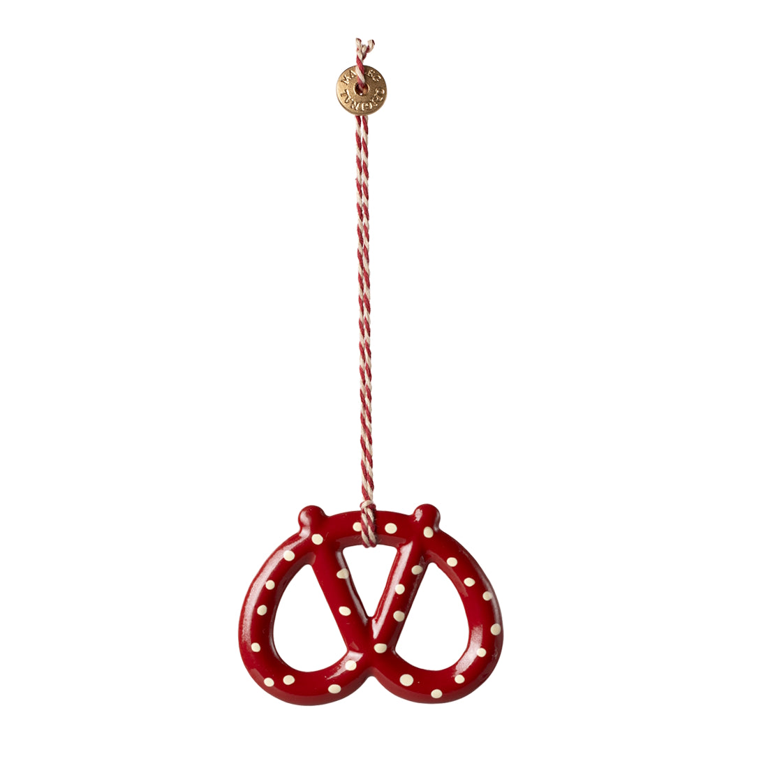 Maileg Metal Ornament Pretzel Dot