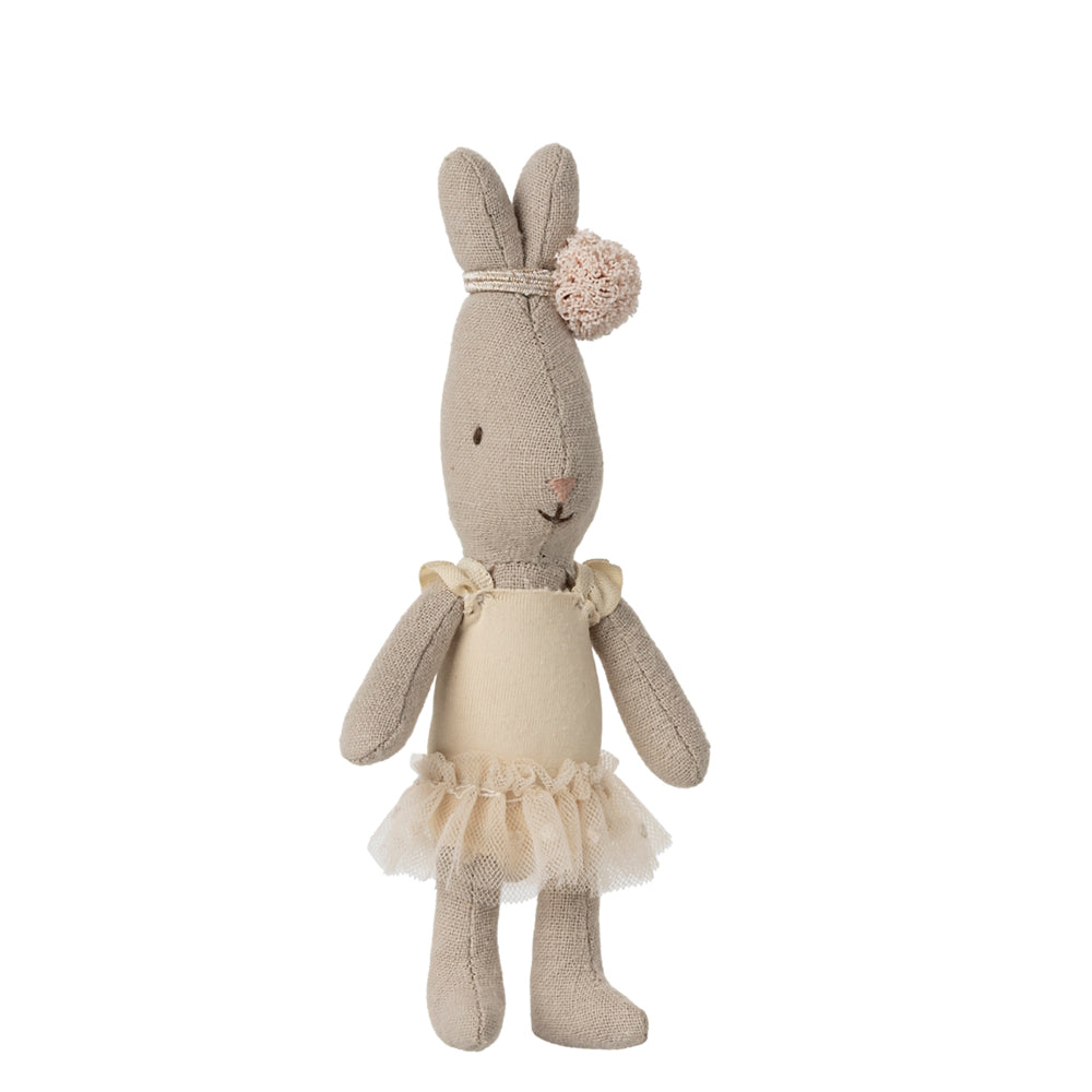 Maileg Rabbit Micro Ballet Suit and Skirt Cream