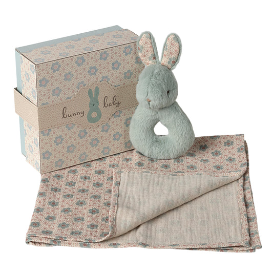 Maileg Rabbit Rattle Set Mint