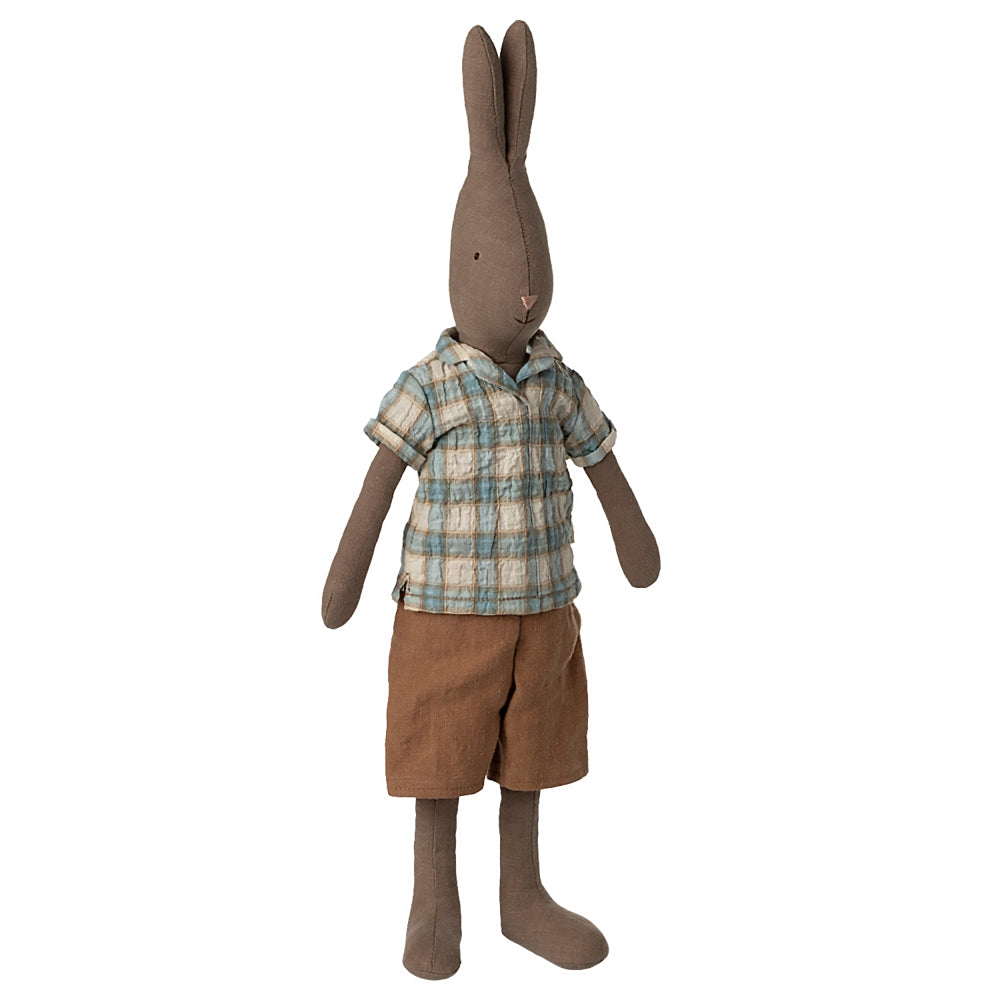 Maileg Rabbit Size 3 Brown Shirt And Shorts