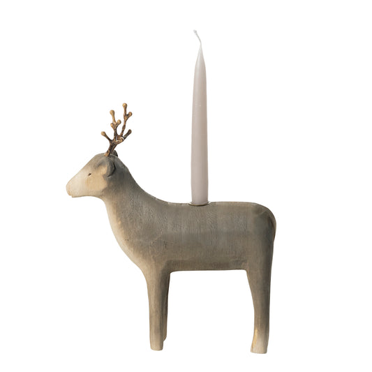 maileg-reindeer-candle-holder-medium