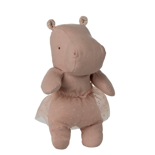 Maileg Safari Friends Hippo w.Tutu Small Soft Rose