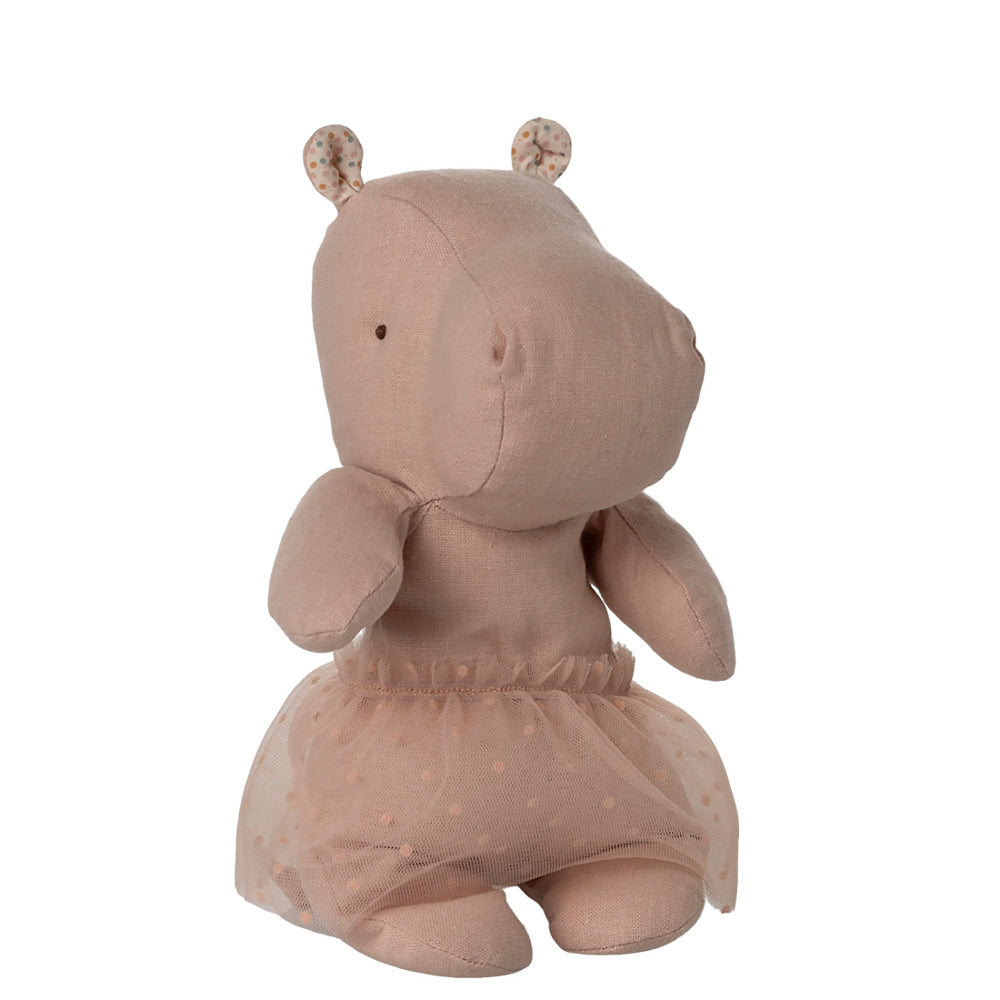 Maileg Safari Friends Hippo w.Tutu Small Soft Rose