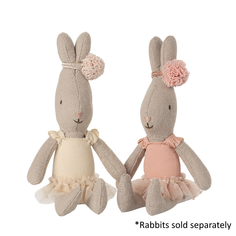 Maileg Rabbit Micro Ballet Suit and Skirt Rose