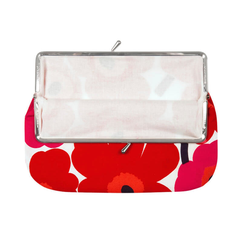 Marimekko-puolikas-unikko-purse-red