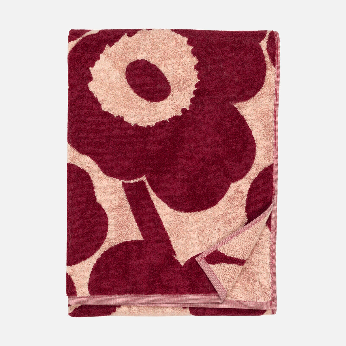 Marimekko Unikko Cotton Bath Towel Cherry