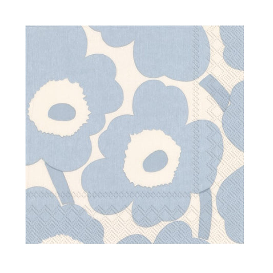 Marimekko-unikko-blue-cocktail-napkin