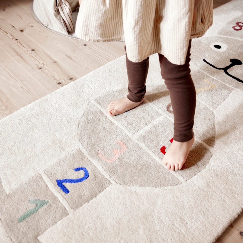 OYOY Rabbit Hopscotch Rug