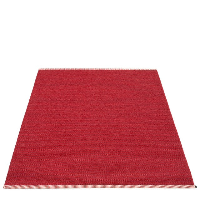 Pappelina-mono-rug-dark-red70x300