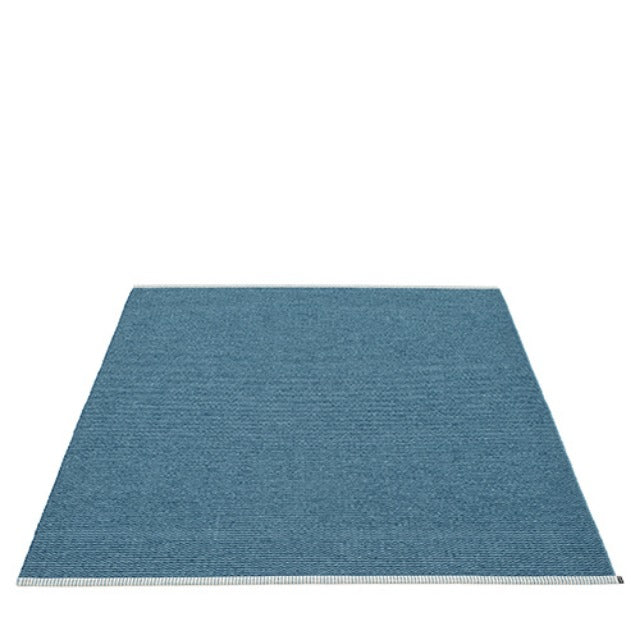 Pappelina-mono-rug-ocean-blue70x300