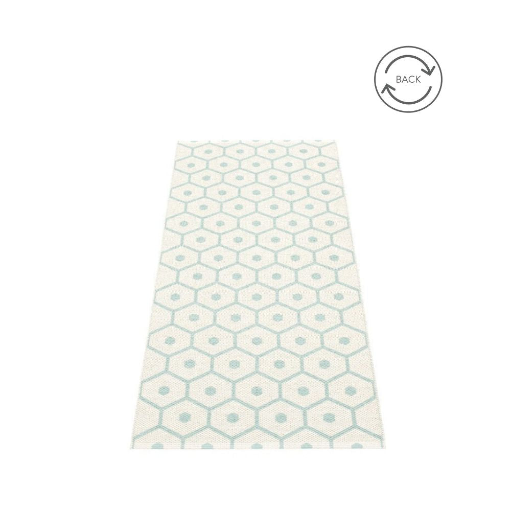 Pappelina_Rug_Honey_Pale_Turquoise_Reverse