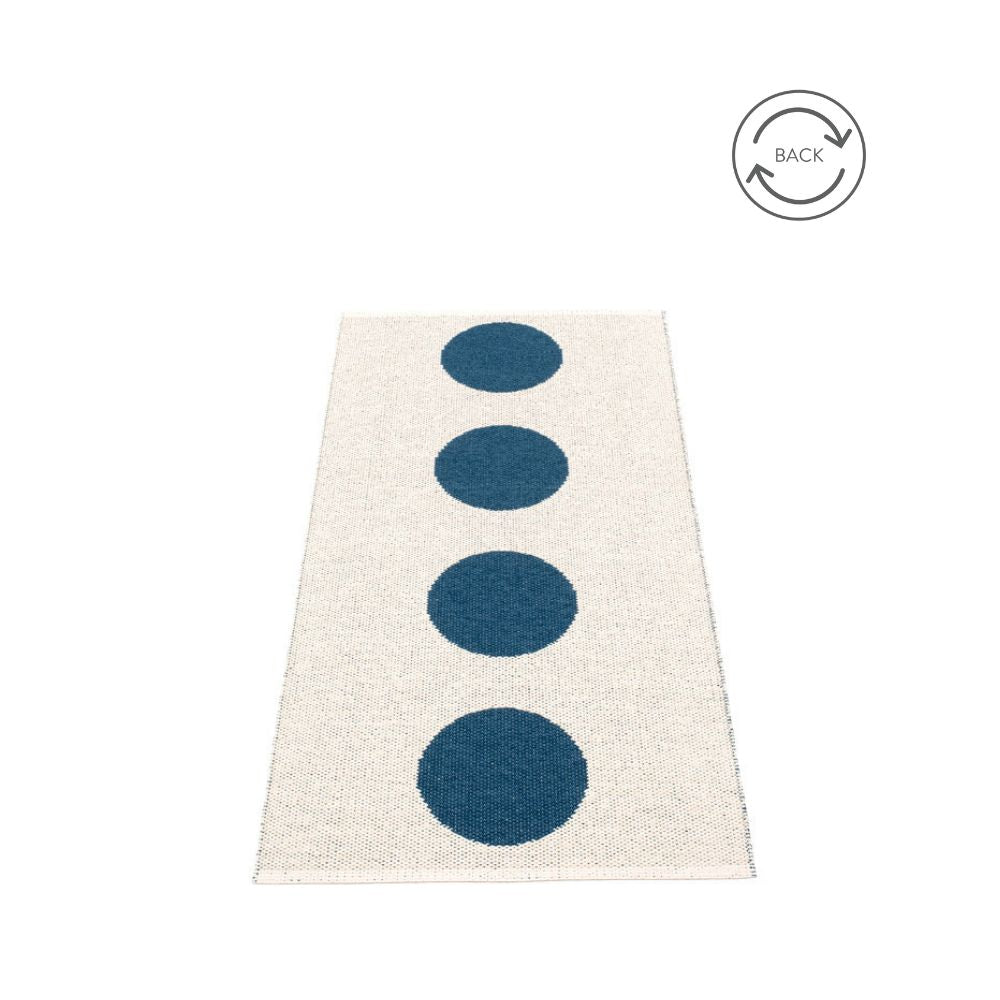 Pappelina Rug Vera Ocean Blue