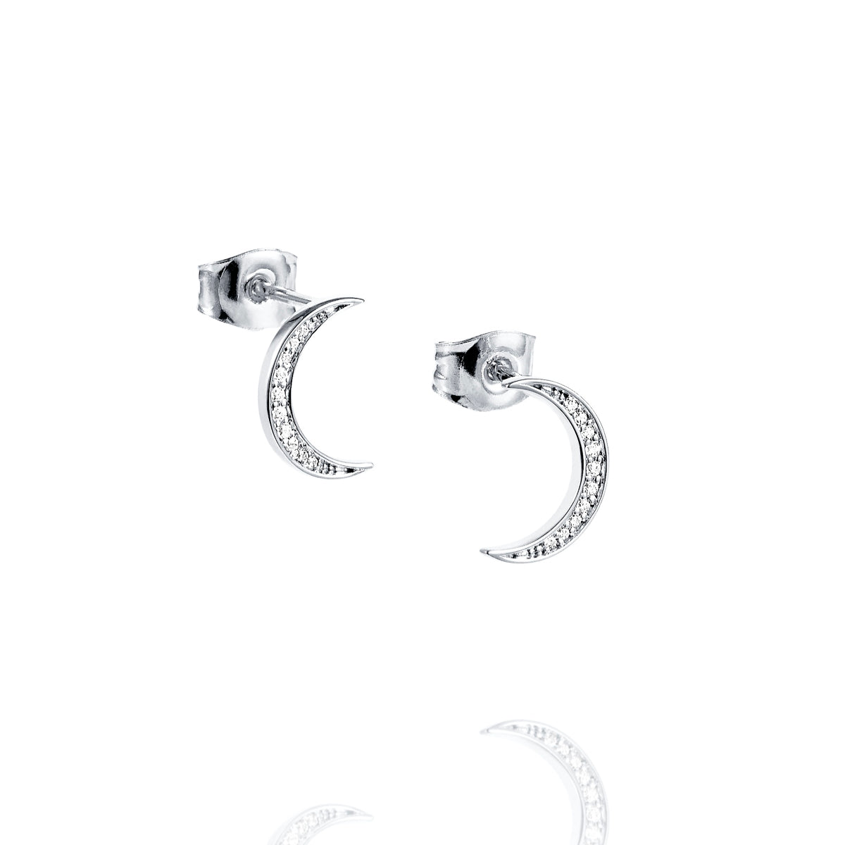 Efva Attling Pencez Moon & Stars Earrings White Gold