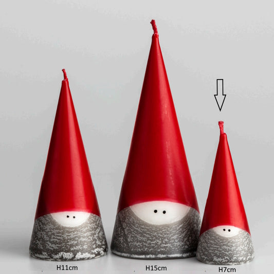 Santa Cone Candle 7cm