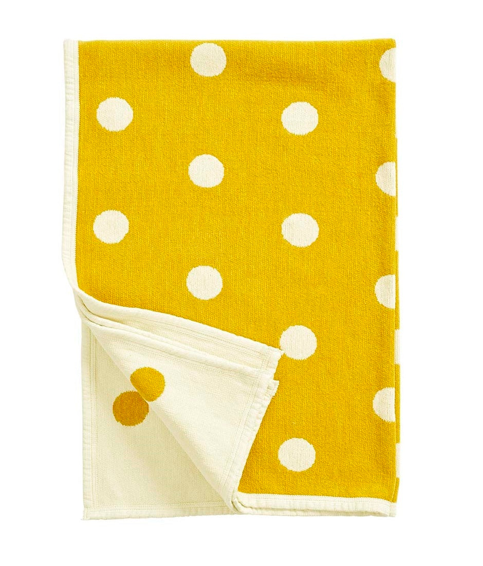 Dots Kids Cotton Blanket yellow