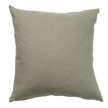 Linn Stonewashed Linen Cushion Cover Green