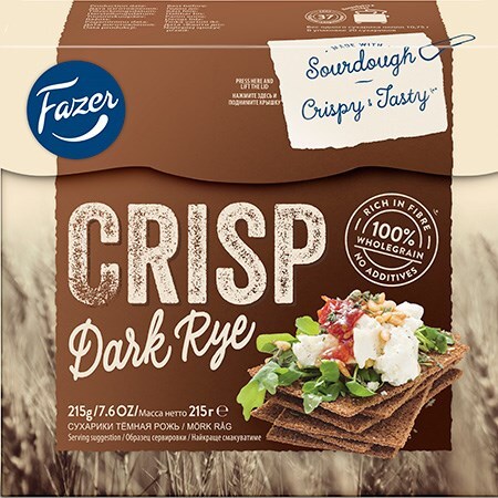 Fazer Crisp Dark Rye 215g