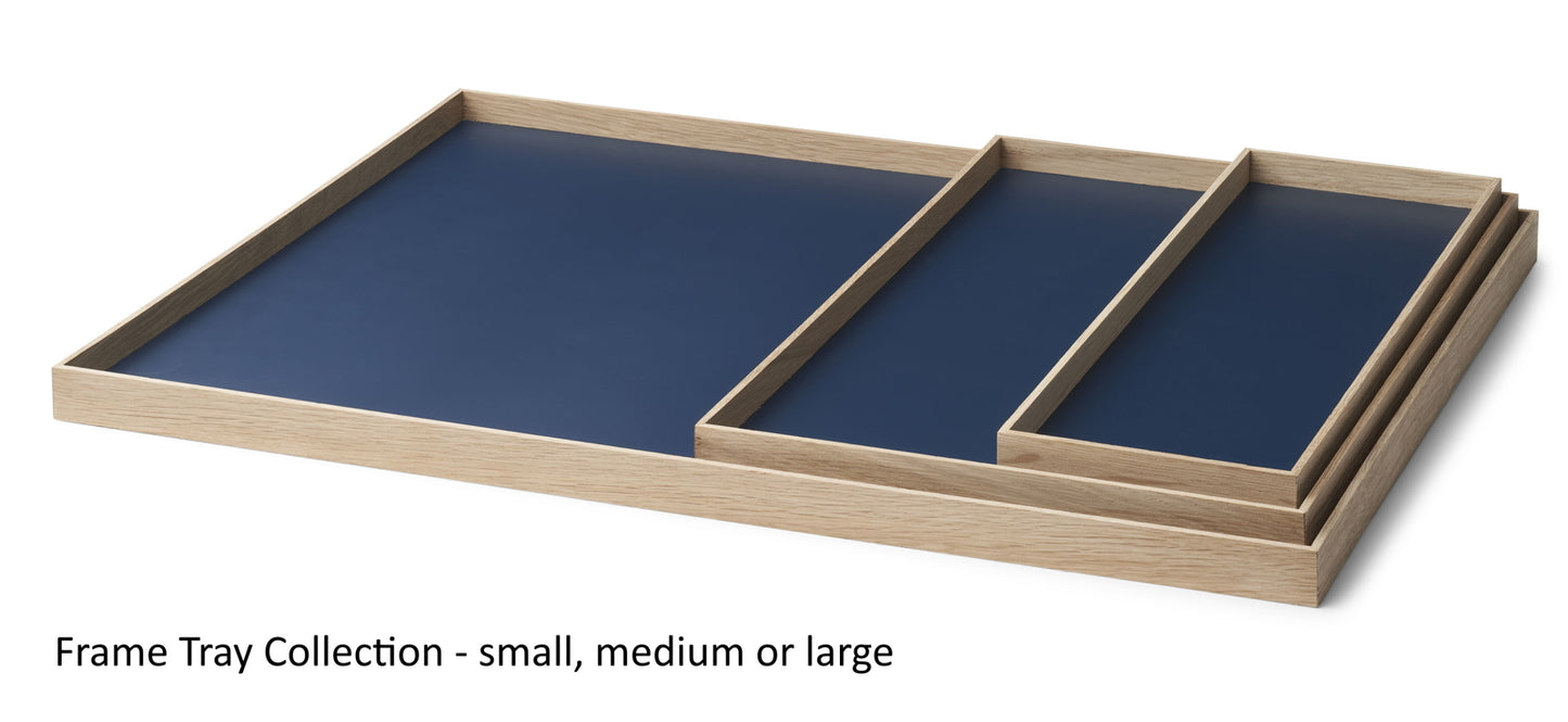 Frame Tray Large Oak-Blue