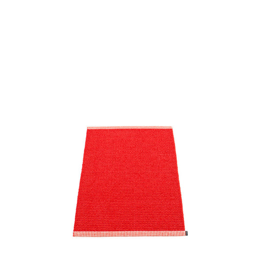 Pappelina Rug Mono Coral Red