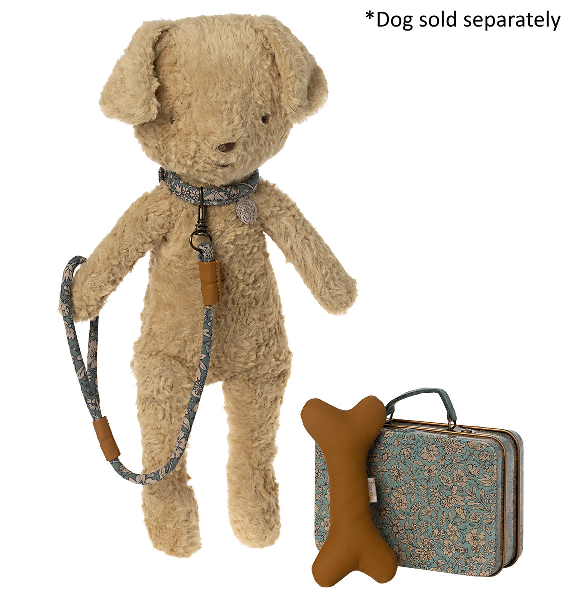 Maileg Dog Plush Accessories in Tin blue