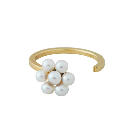 My Flower Ring Pearl gold