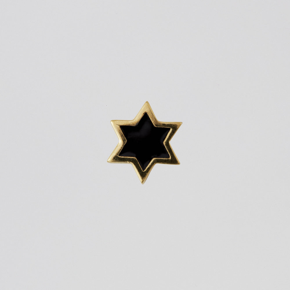 Star Charm Gold Black