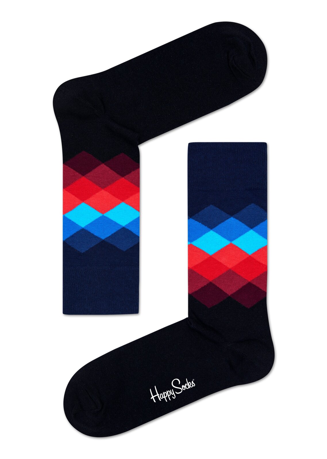 Faded Diamond Socks S-M