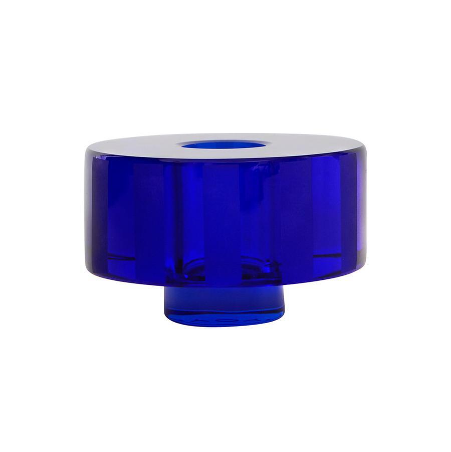 Graphic Glass Taper Candle Holder Blue – Nordic Fusion Store