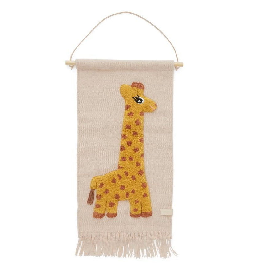 Giraffe Wool Kids Wall Hanging