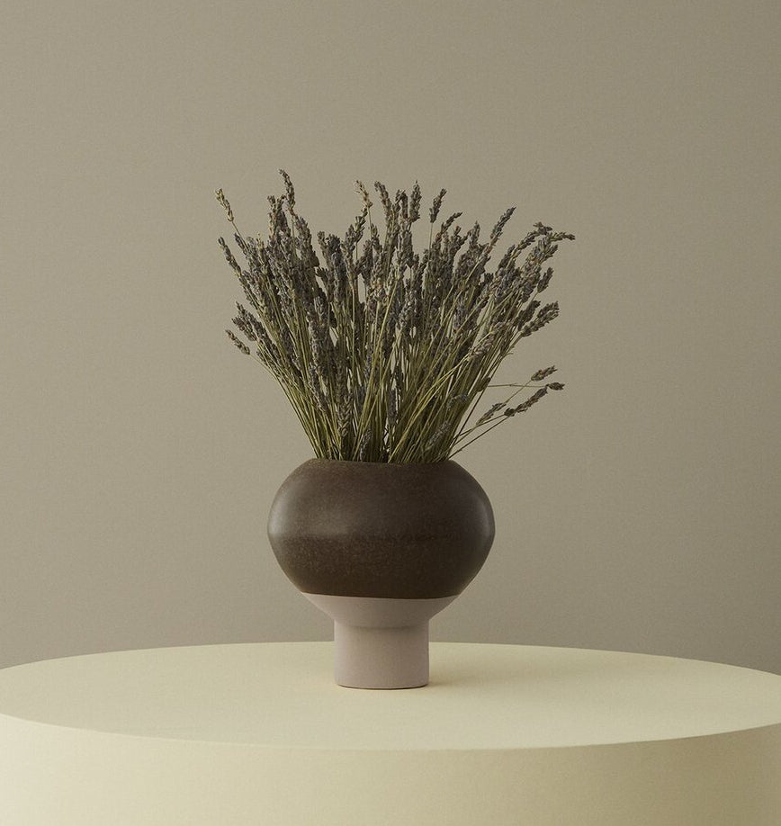 Hagi Ceramic Vase Small Brown