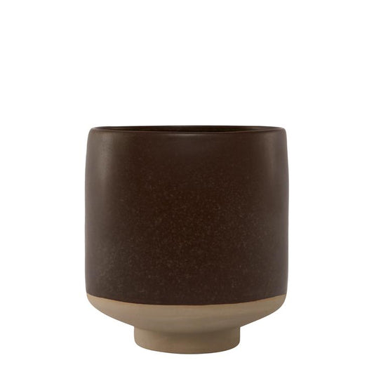 Hagi Ceramic Pot Small Brown