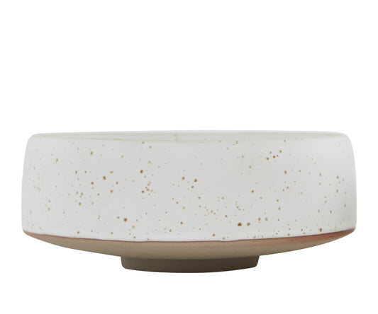 Hagi Ceramic Bowl Large White-Brown