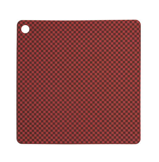 Placemat Checker Red 2pk
