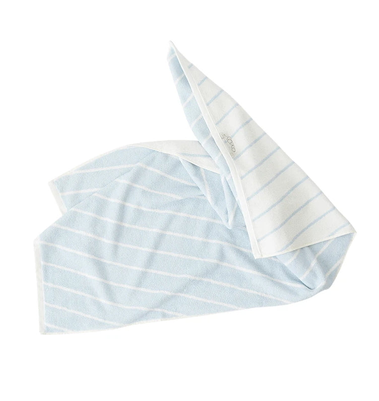 Raita Organic Cotton Hand Towel Light blue-White